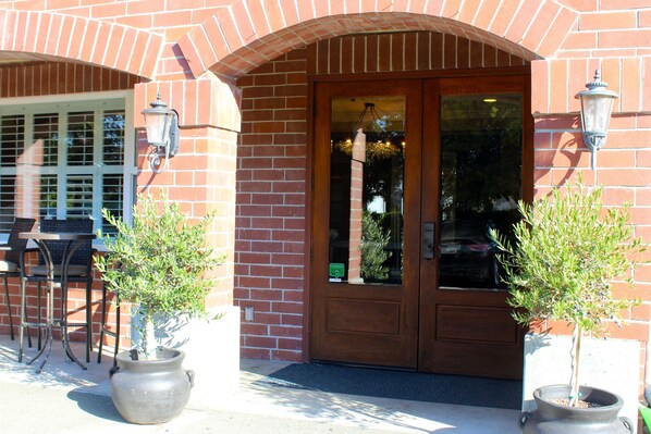 Entrée de l’hébergement