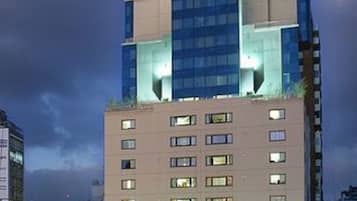 Front of property – evening/night