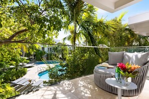 Luxury 2 Bedroom Poolview Flat Suite | Balcony view - Santa Maria Suites (Key West)