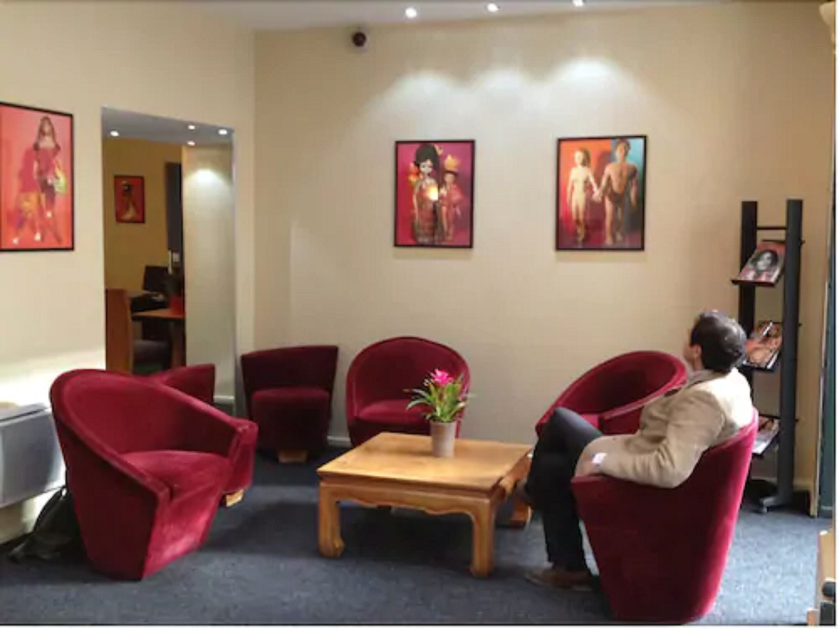 Sala de estar en el lobby