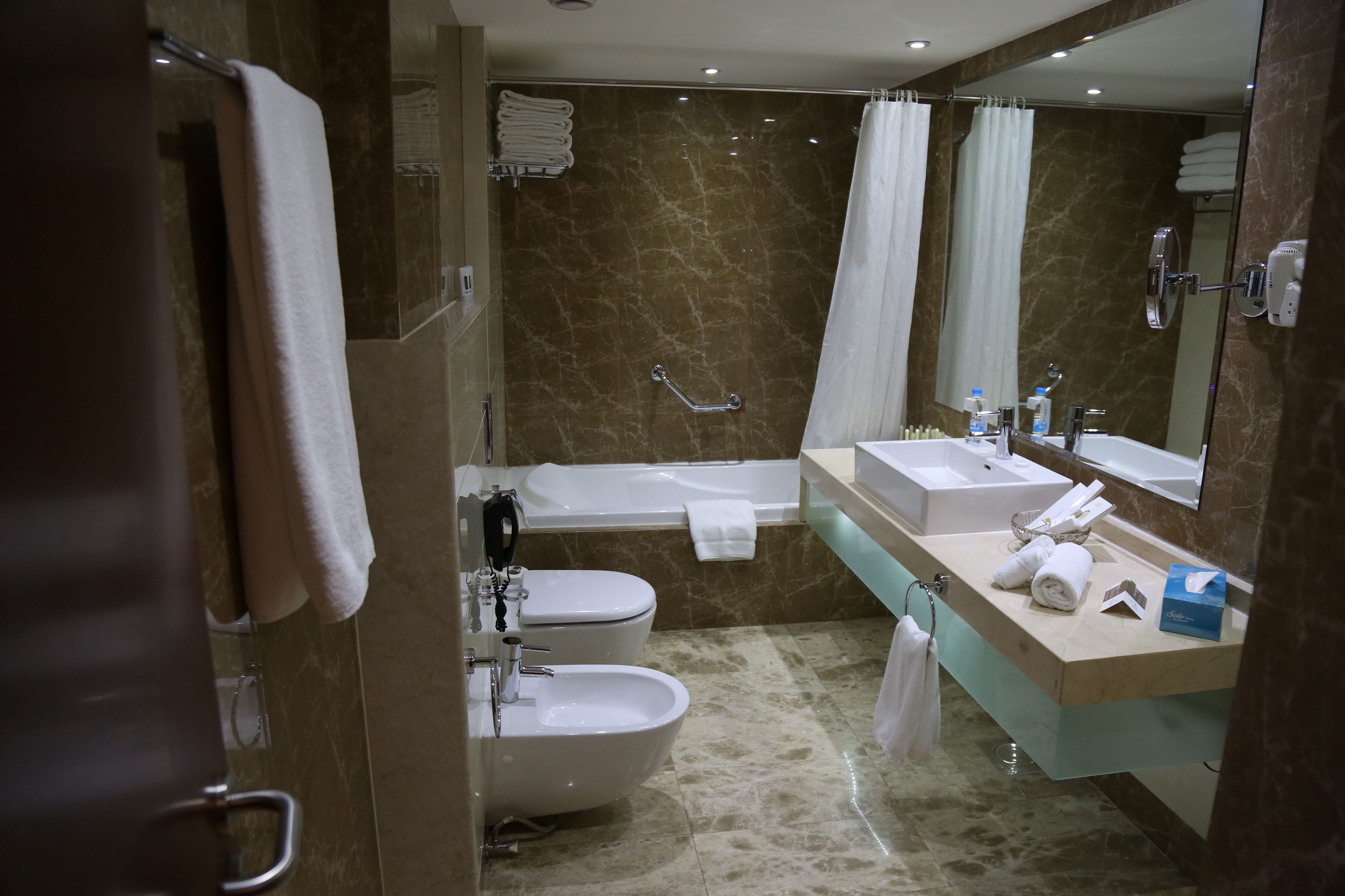 suite | bathroom | free toiletries, hair dryer, bathrobes, slippers