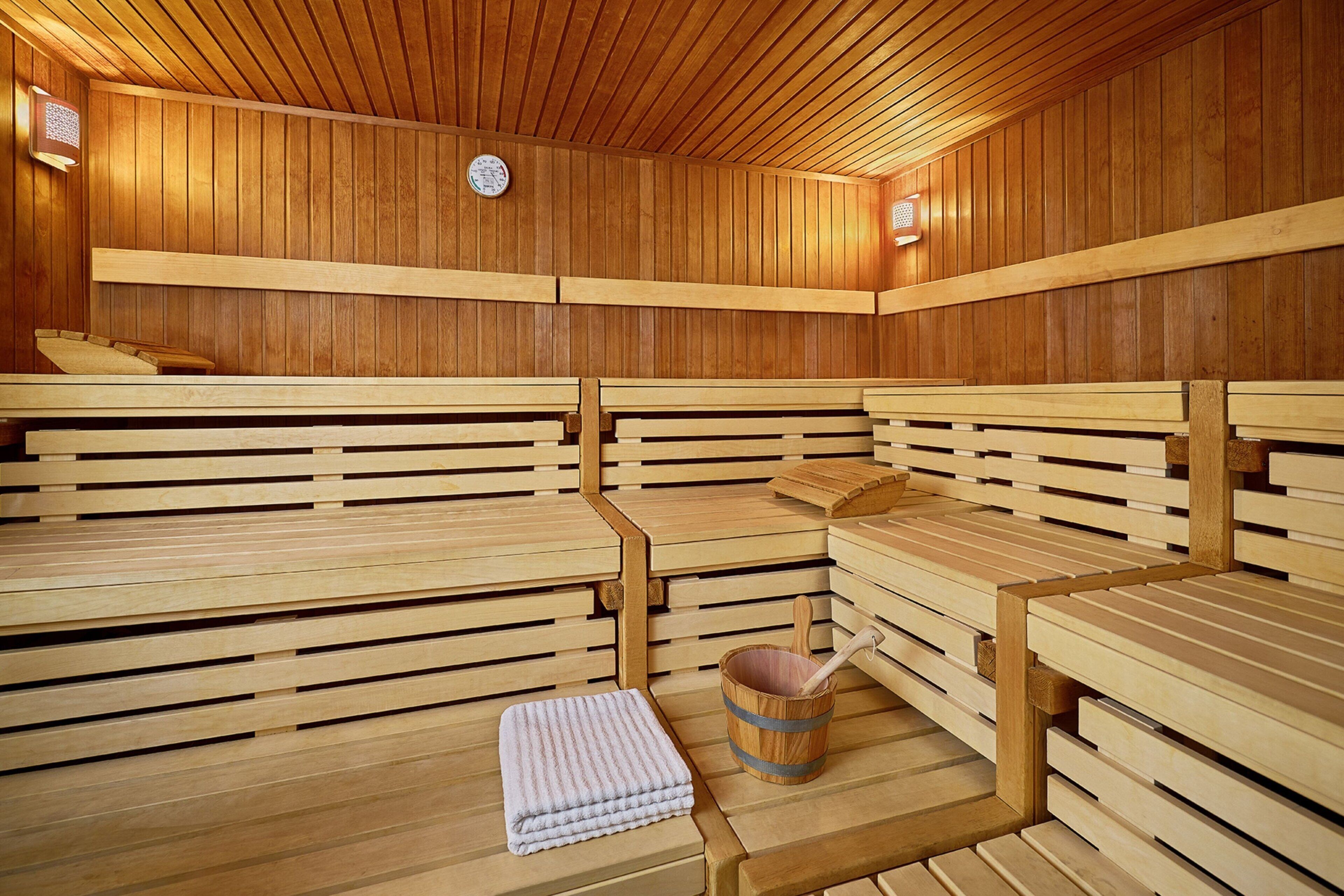 sauna, steam room