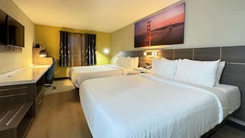 Desk, iron/ironing board, free WiFi, bed sheets