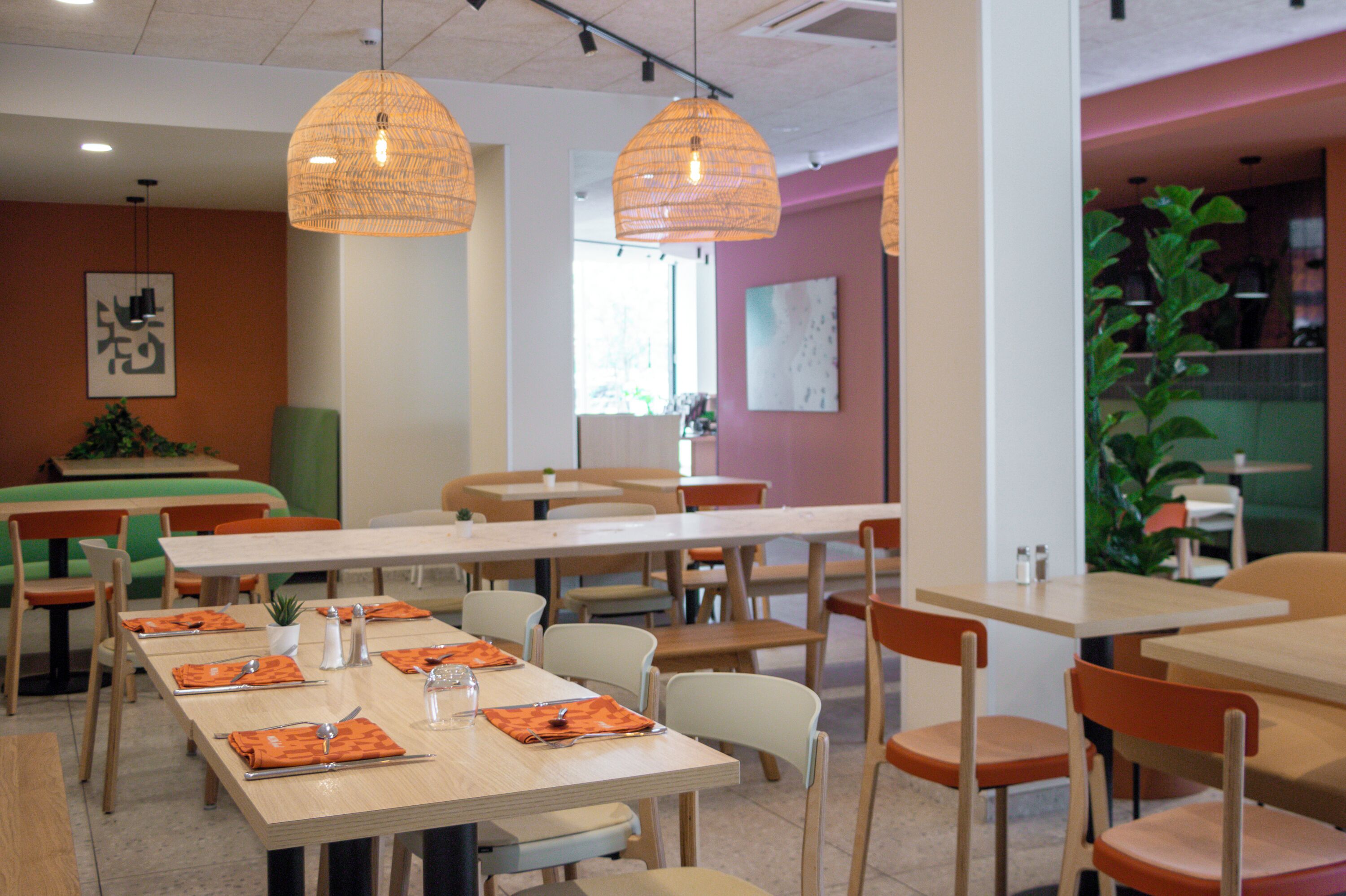 breakfast, lunch and dinner served