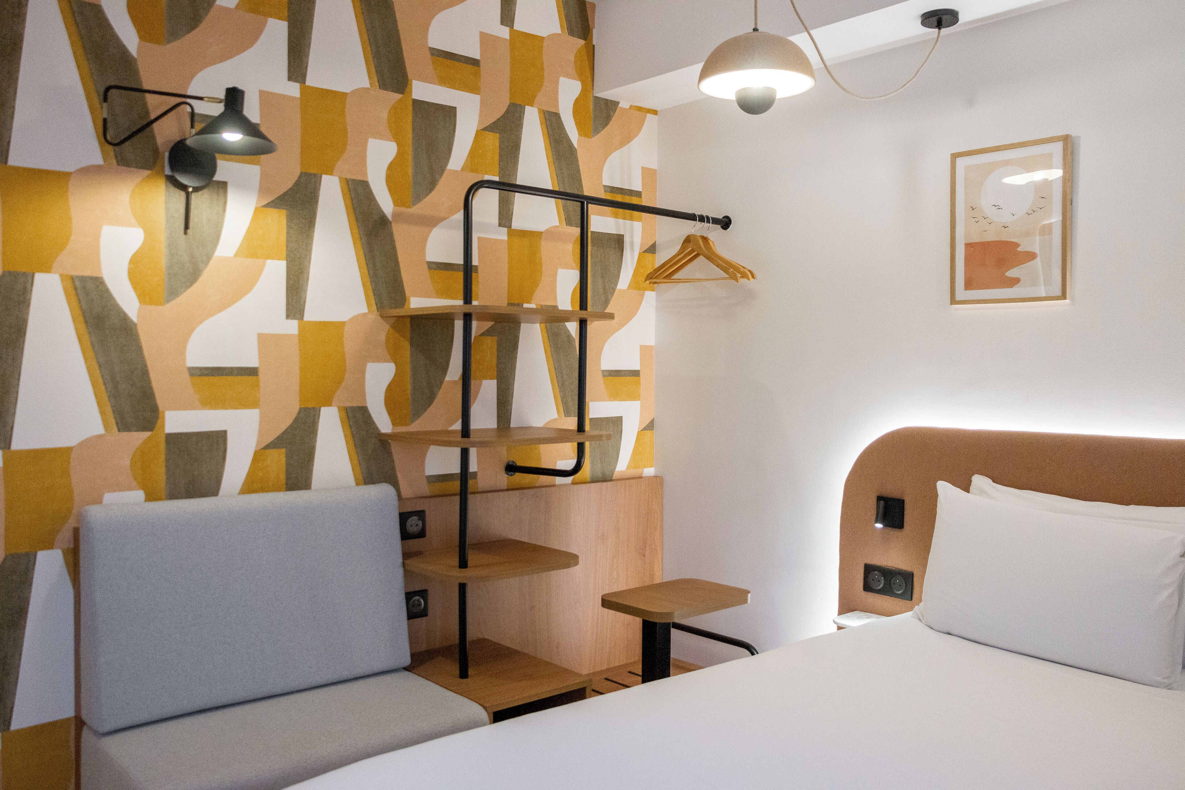 memory-foam beds, individually decorated, individually furnished, desk