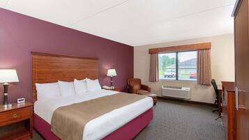 Premium bedding, desk, soundproofing, iron/ironing board