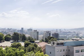 Blick von der Unterkunft