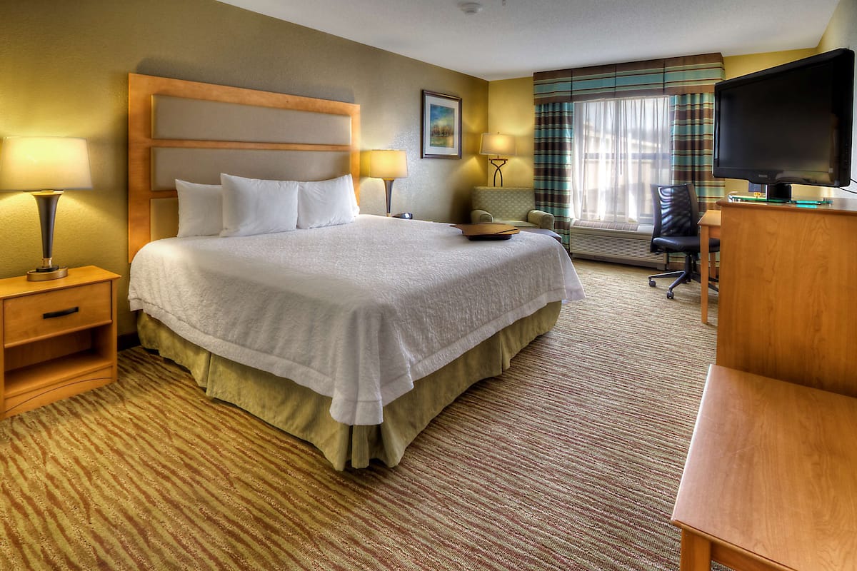 Room, 1 King Bed, Accessible, Non Smoking | 1 bedroom, desk, iron/ironing board, free WiFi