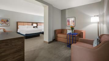 Suite, 1 Bedroom, Non Smoking | Living area | 42-inch flat-screen TV with cable channels, TV, pay films