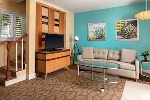 40-inch TV with cable channels