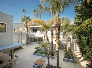 Outdoor banquet area