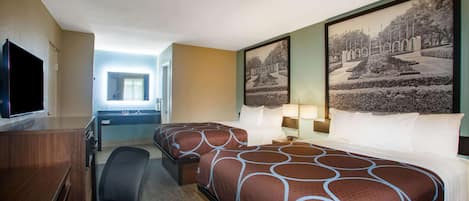 Sengetøy av topp kvalitet, skrivebord og blendingsgardiner