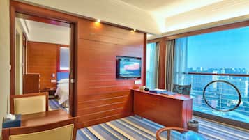 Comfort Suite (Apartment) | Peralatan tempat tidur premium, gebar bulu kapas, tilam berlapik
