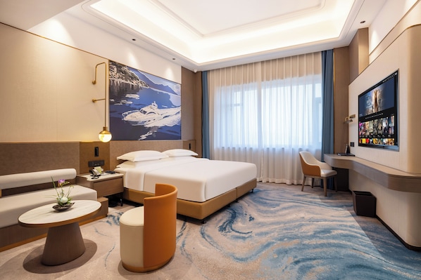 Ocean Deluxe King size Bedroom | Premium bedding, down comforters, pillowtop beds, minibar - Ocean Hotel (Guangzhou)