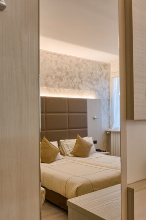 Down comforters, minibar, in-room safe, desk