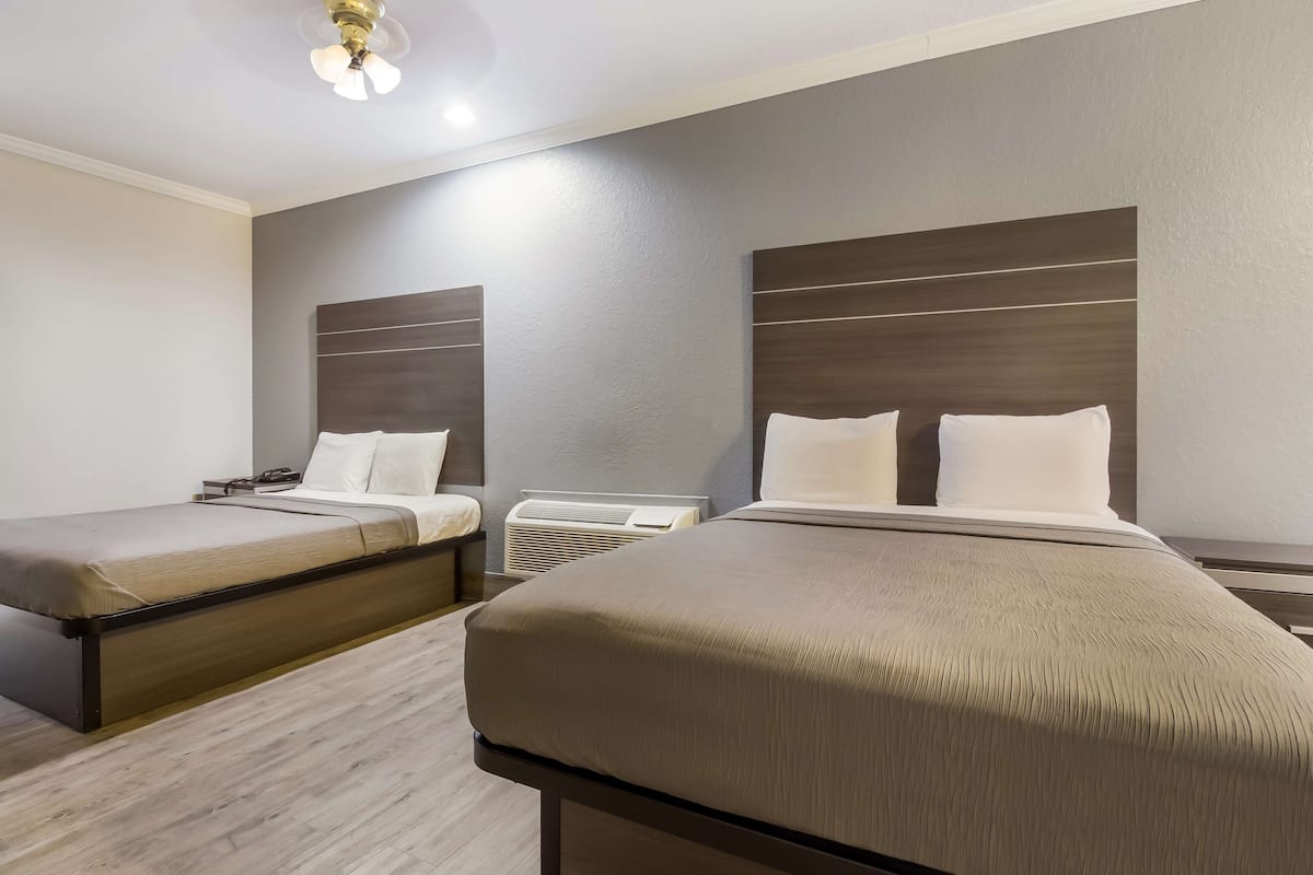 Room, 2 Queen Beds | Iron/ironing board, free WiFi, bed sheets, alarm clocks