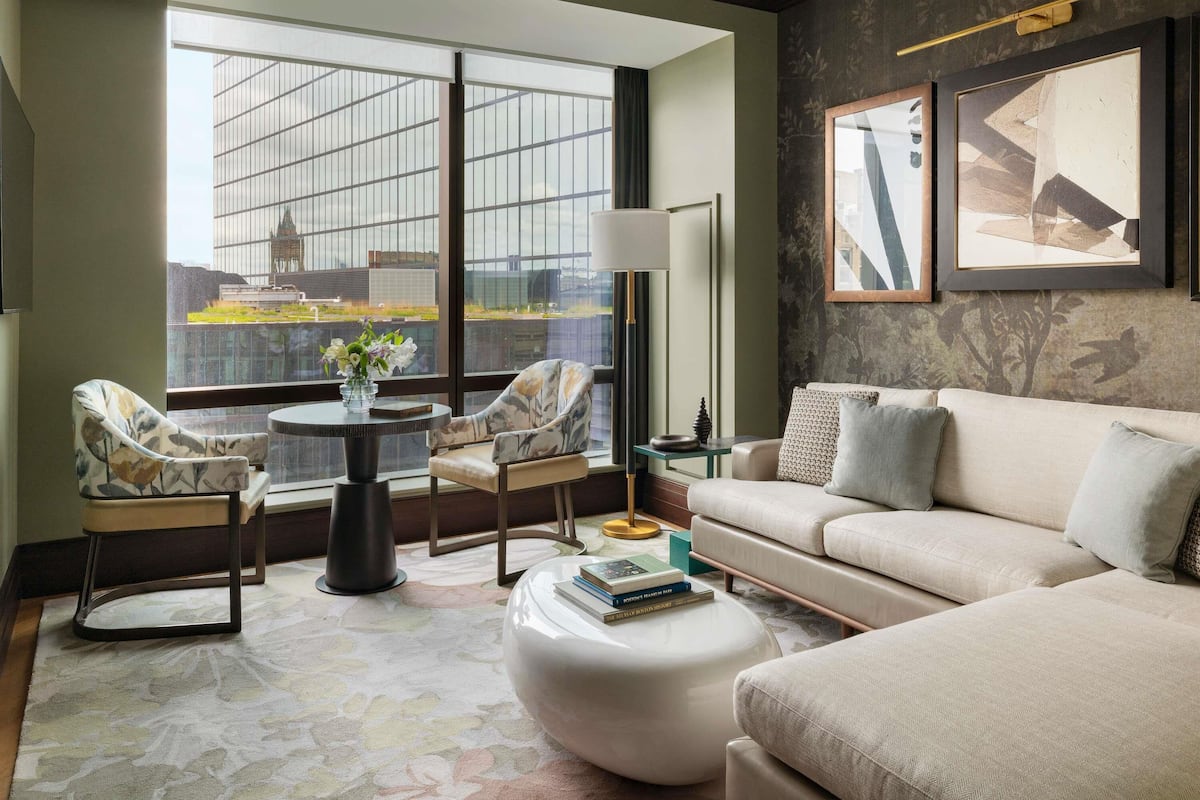 Premium bedding, down comforters, pillowtop beds, minibar