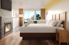 1 bedroom, premium bedding, down comforters, pillowtop beds
