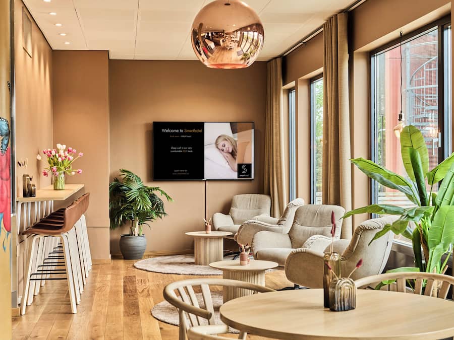 26-inch flat-screen TV with cable channels, TV