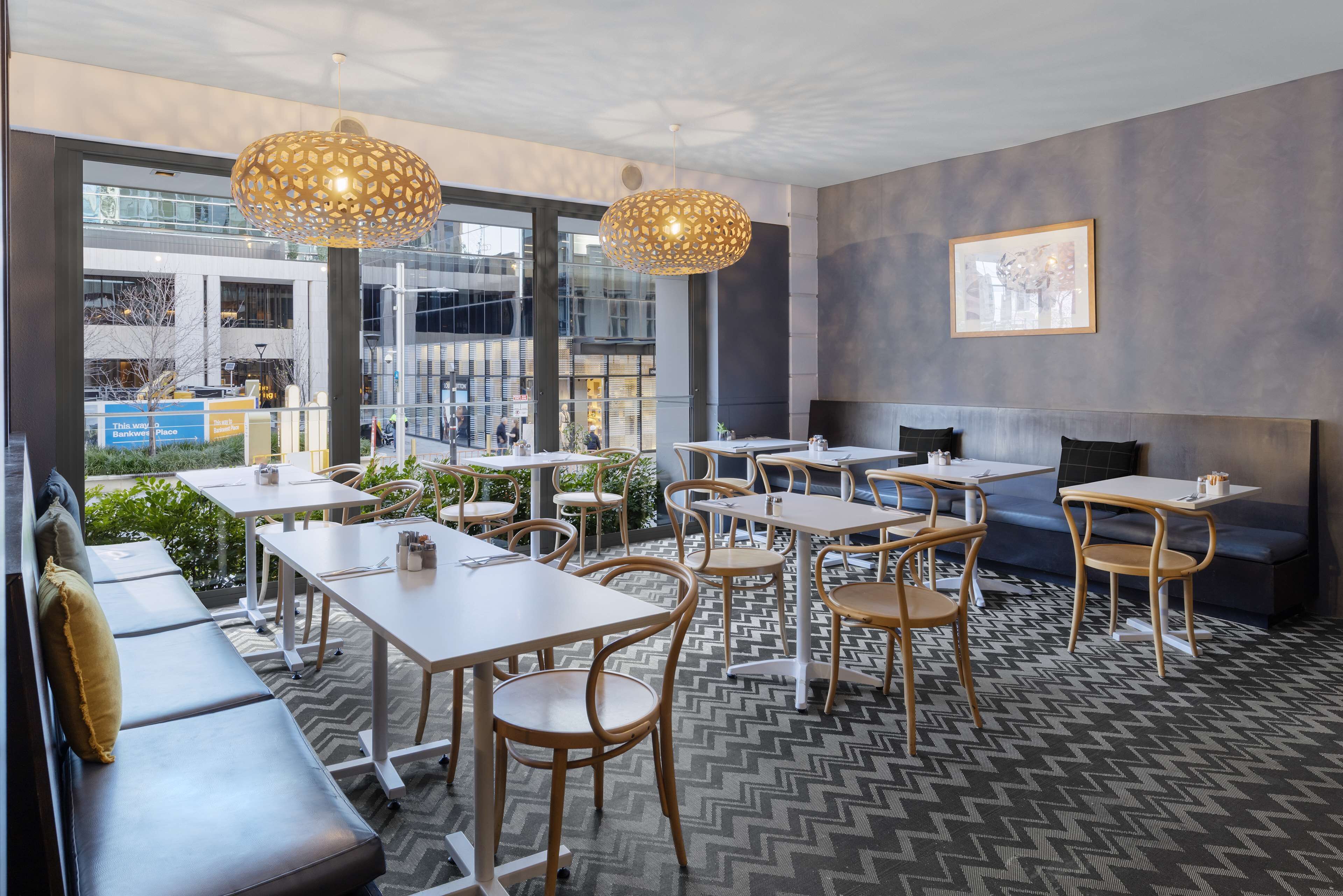 breakfast, lunch and dinner served