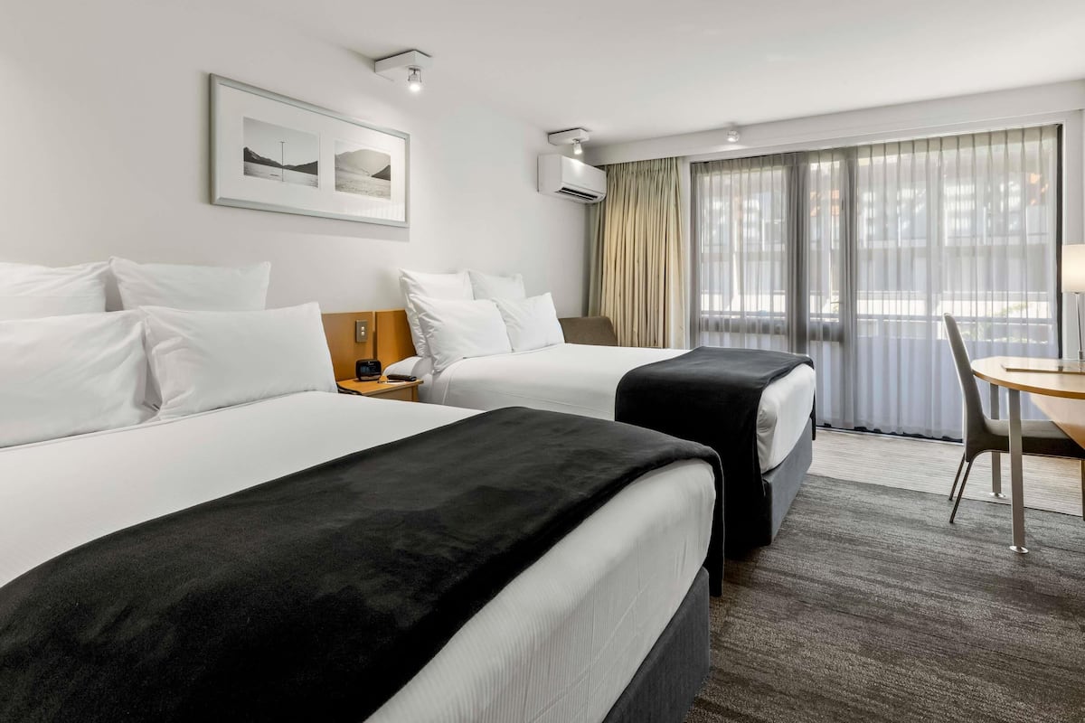 Standard Double Room, 2 Double Beds | In-room safe, desk, iron/ironing board, free cribs/infant beds