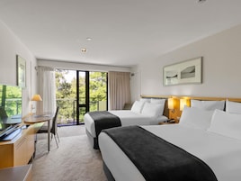 Double Room, 2 Double Beds, Lakeside | In-room safe, desk, iron/ironing board, free cribs/infant beds