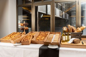 Daily buffet breakfast (EUR 22 per person)