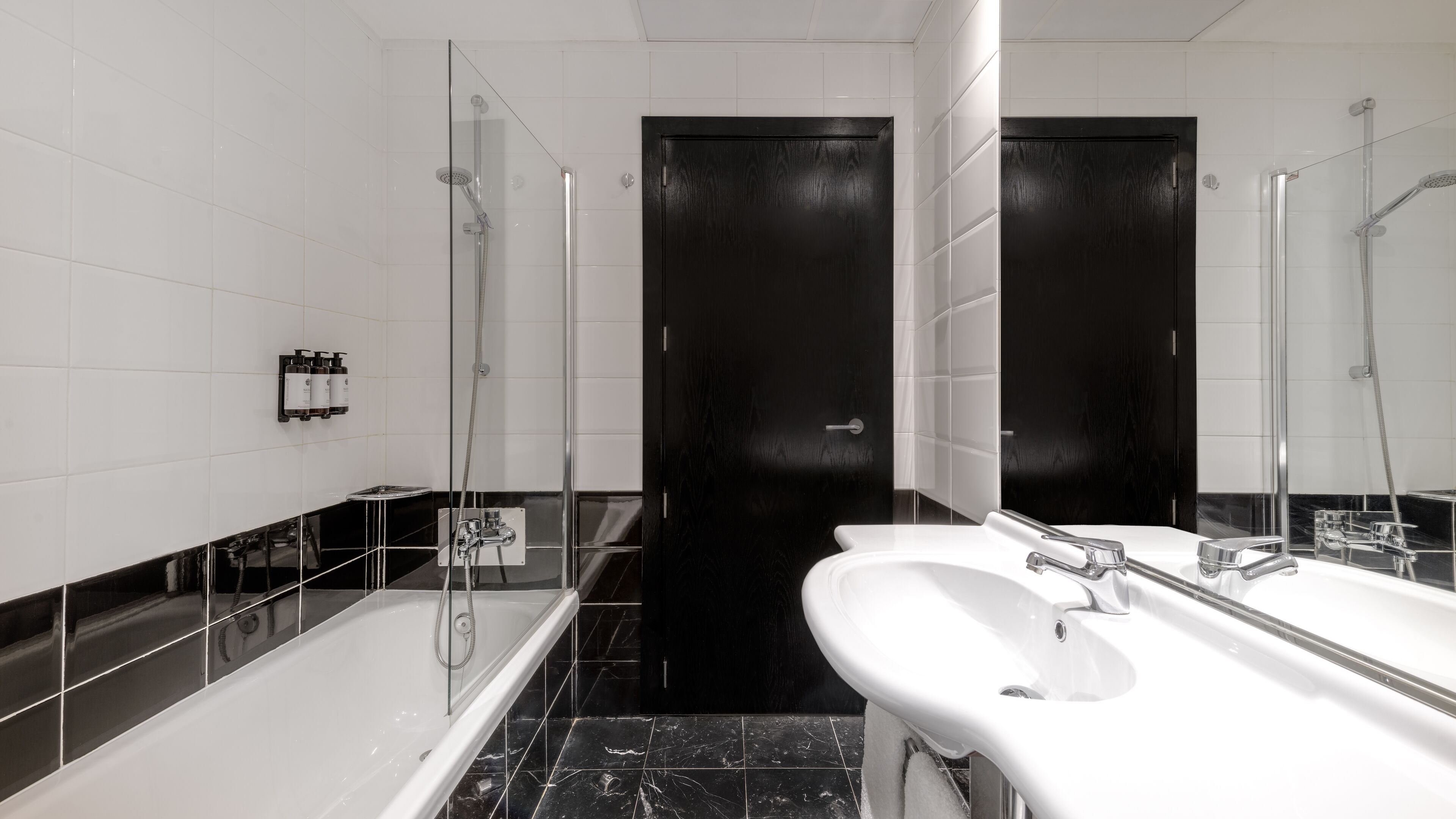 standard double or twin room | bathroom | eco-friendly toiletries, hair dryer, towels, soap
