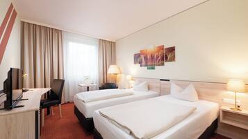 Comfort Twin Room | Hypo-allergenic bedding, desk, blackout curtains, soundproofing