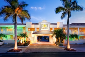 Front of property – evening/night