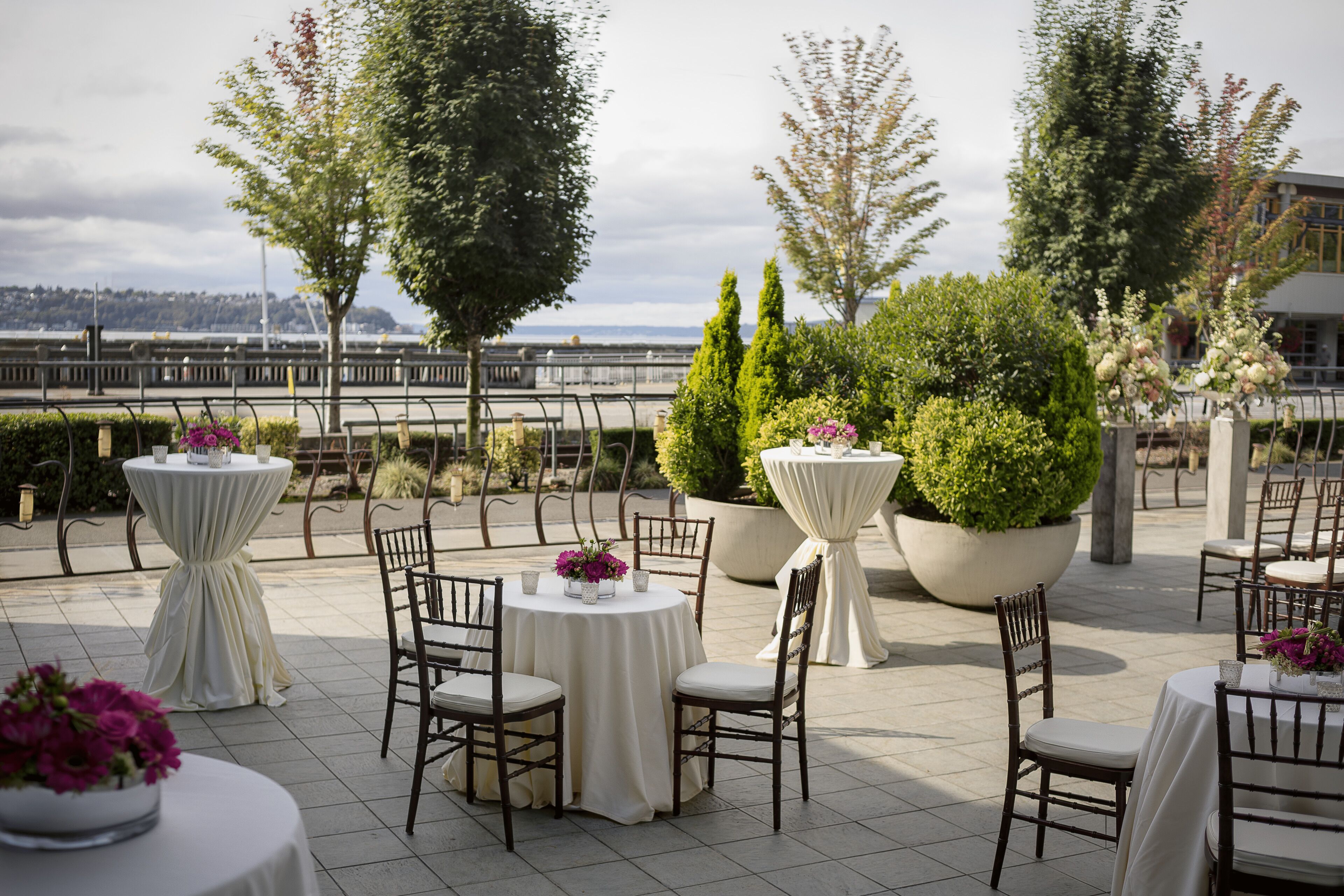 outdoor wedding area