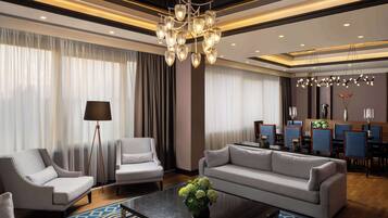 Presidential-Suite | Hochwertige Bettwaren, Select-Comfort-Betten, Minibar, Zimmersafe