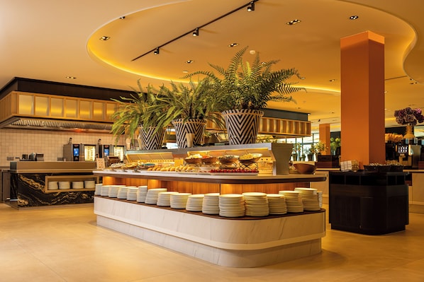 Tägliches Frühstücksbuffet gegen Gebühr