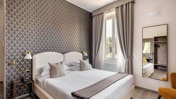 Phòng đơn tiện nghi đơn giản | Bộ đồ giường cao cấp, minibar, két bảo mật tại phòng, bàn