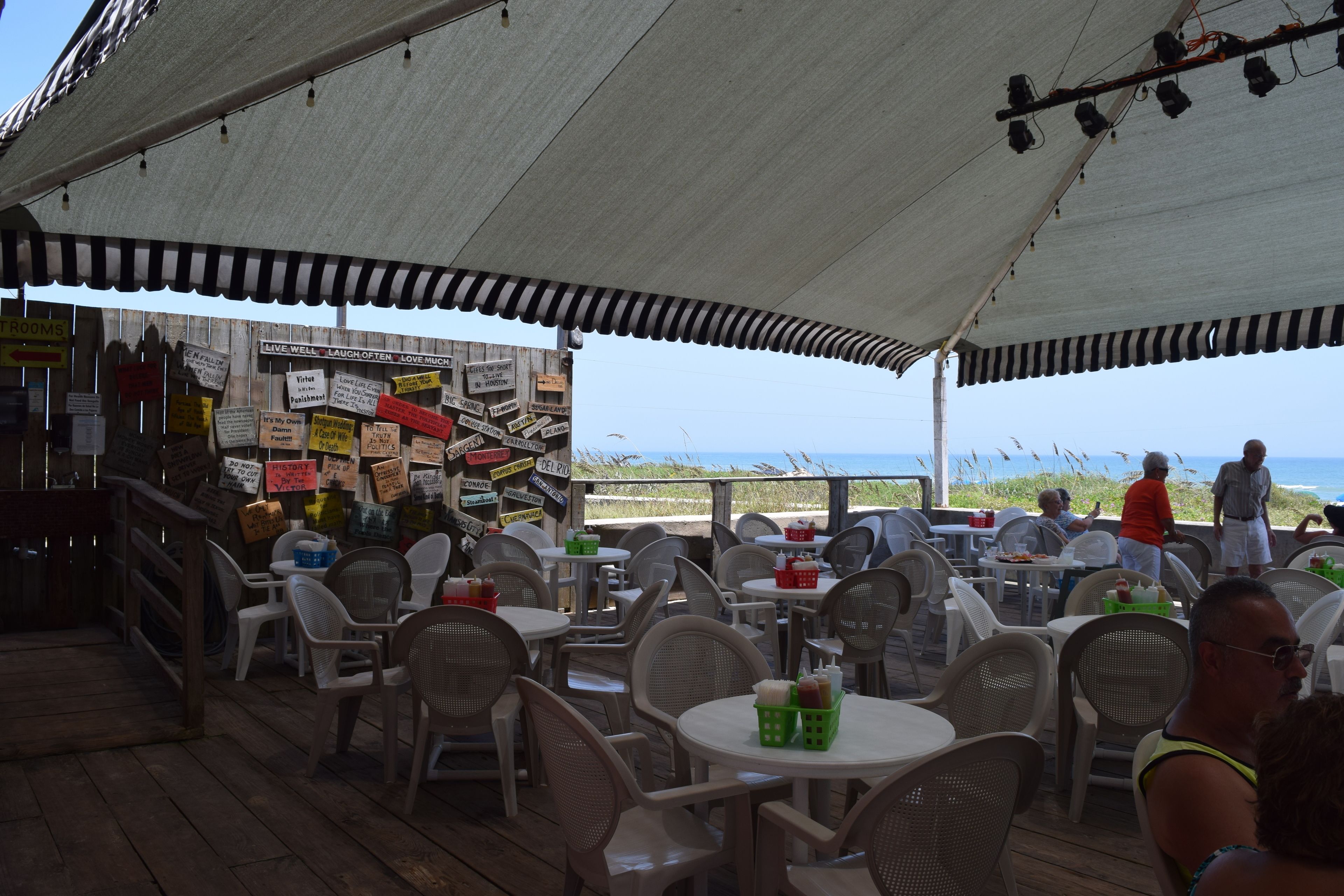 lunch, dinner served; american cuisine, beach views