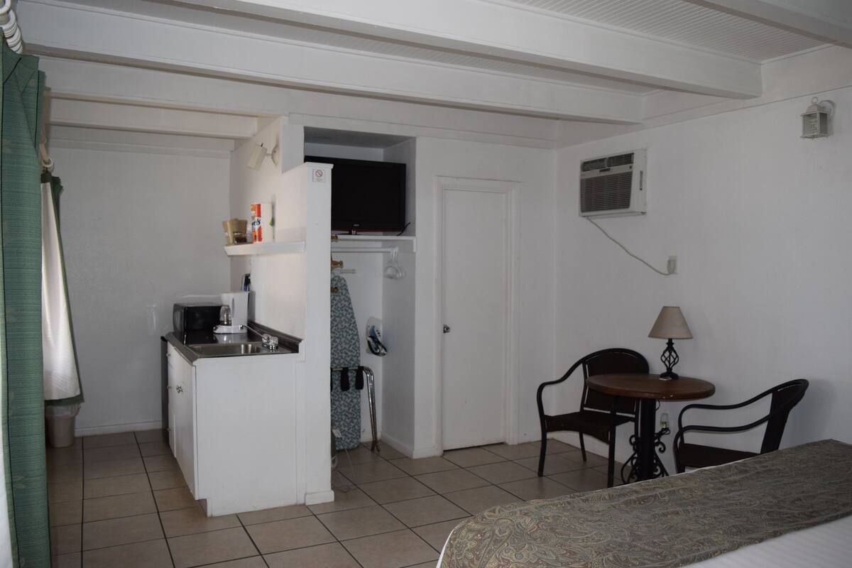 iron/ironing board, free wifi, bed sheets