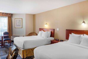 Standard Room, 2 Queen Beds, Non Smoking | Premium bedding, pillow-top beds, desk, blackout curtains - Quality Inn & Suites Edmonton International Airport (Leduc)