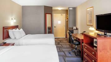 Standard Room, 2 Queen Beds, Non Smoking | Premium bedding, pillowtop beds, desk, blackout drapes