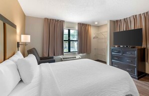 Estudio, 1 cama Queen size, para no fumadores | Escritorio, tabla de planchar con plancha, wifi gratis y ropa de cama 