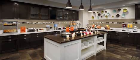 Free daily buffet breakfast