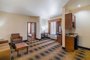Suite, 1 King Bed, Non Smoking | Egyptian cotton sheets, premium bedding, down comforters, in-room safe