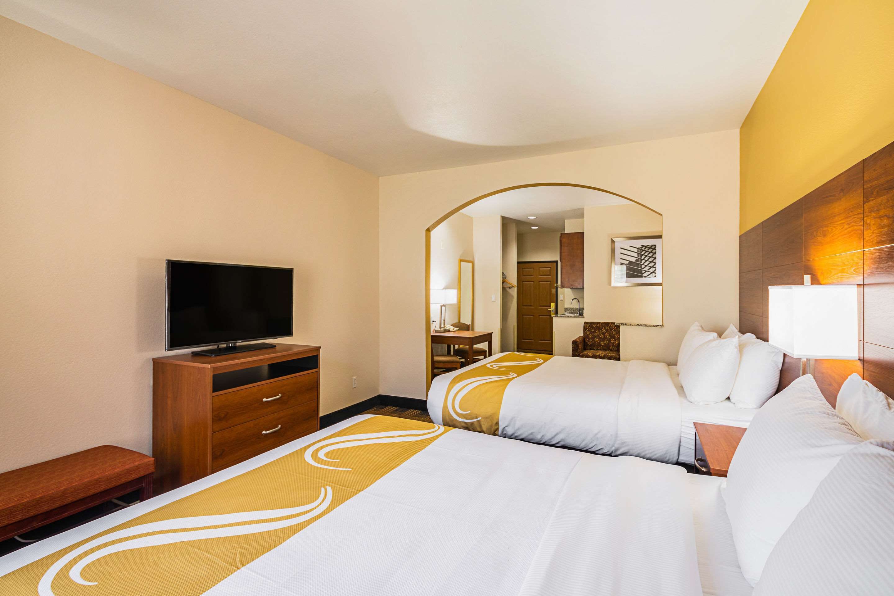 suite, 2 queen beds, non smoking | egyptian cotton sheets, premium bedding, down duvets, in-room safe