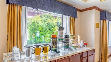 Free daily buffet breakfast