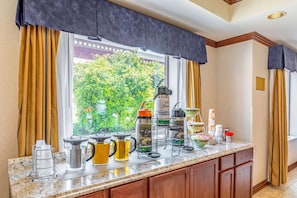 Free daily buffet breakfast