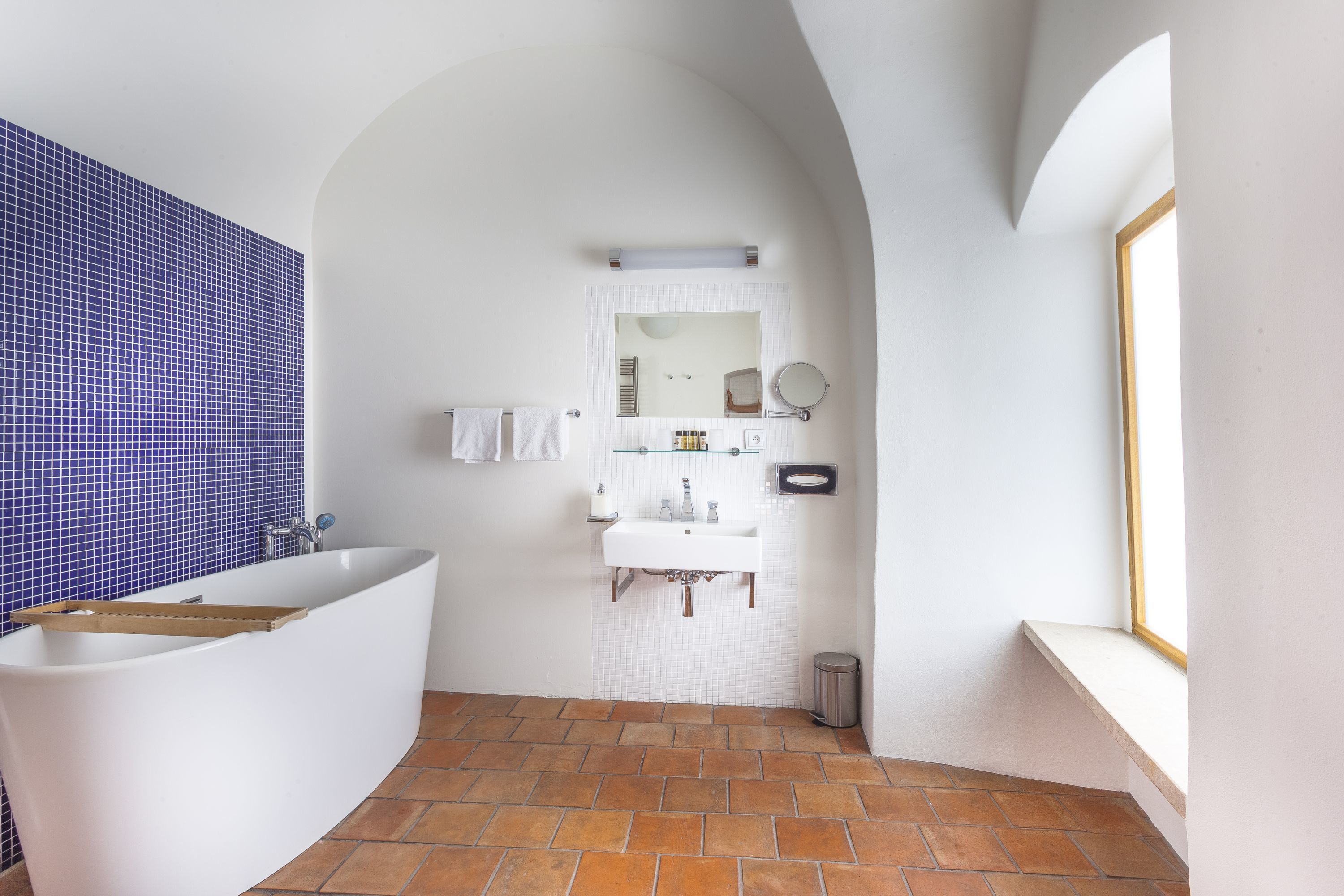 free toiletries, hair dryer, slippers, towels