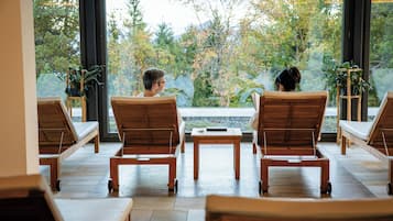 Behandlungsräume für Paare, Sauna, Whirlpool, Dampfbad