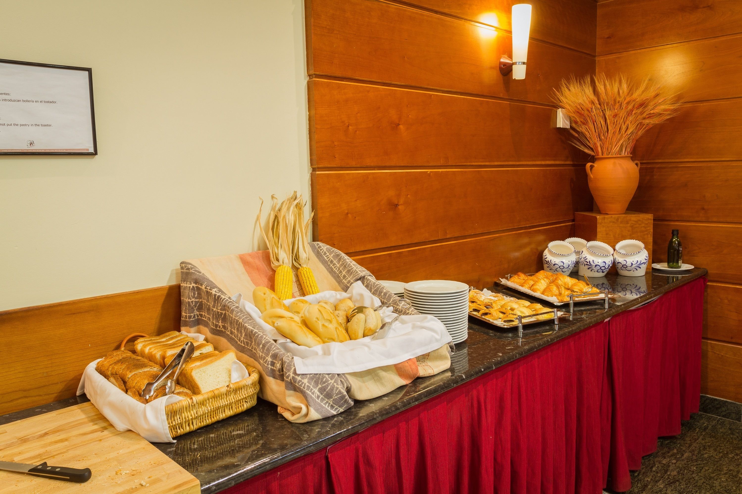 daily buffet breakfast (eur 8 per person)