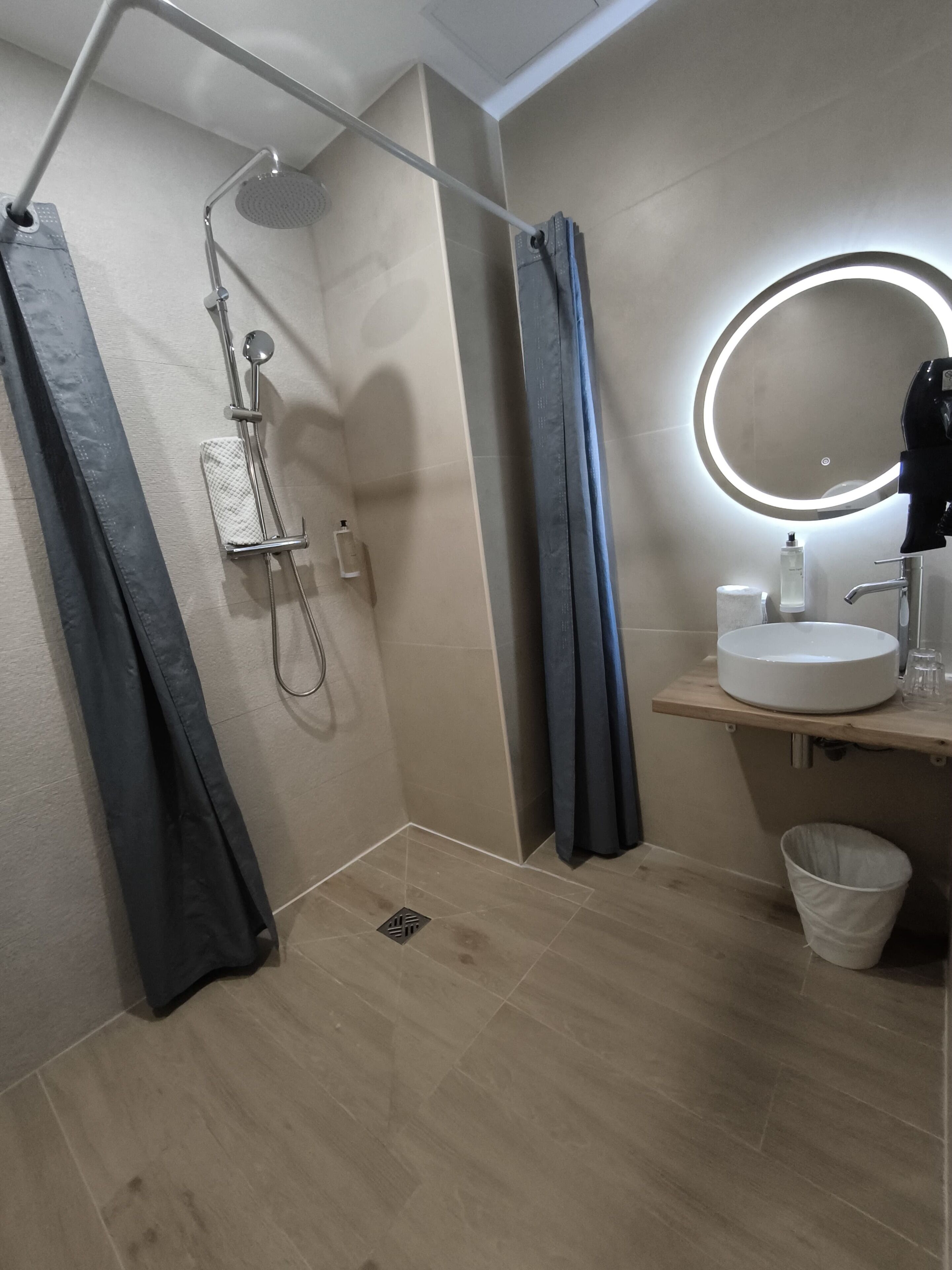 classic double room, ground floor | bathroom | shower, free toiletries, hair dryer, towels