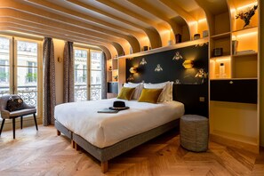 Premium bedding, minibar, in-room safe, desk