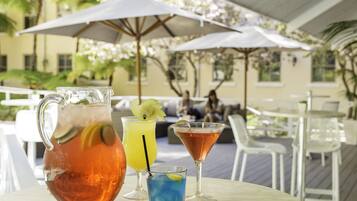 2 outdoor pools, pool umbrellas, pool loungers
